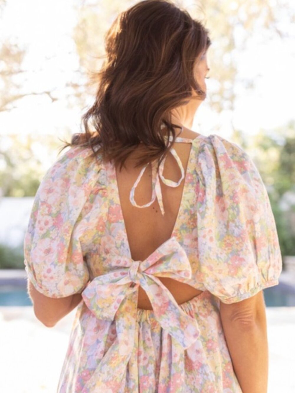 Jillian Harris x Joe Fresh Blushing Flower Back-Tie Dress Size M
